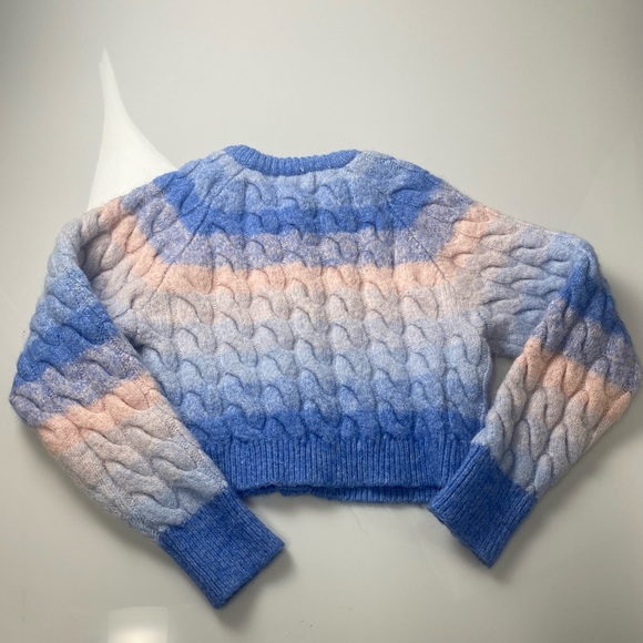 ZARA colorful knit cropped sweater - Picture 3 of 3